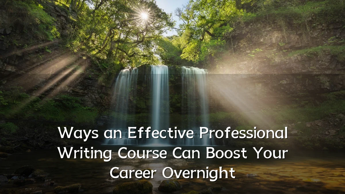 Ways an Effective Professional Writing Course Can Boost Your Career Overnight