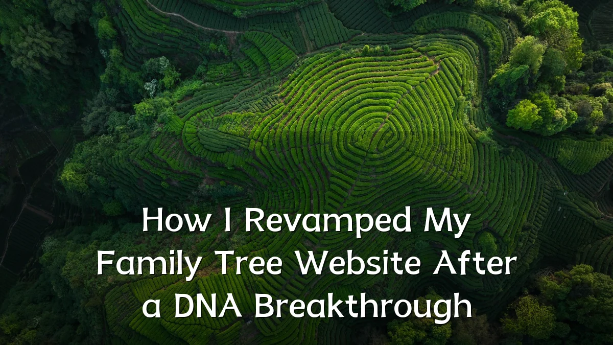 How I Revamped My Family Tree Website After a DNA Breakthrough